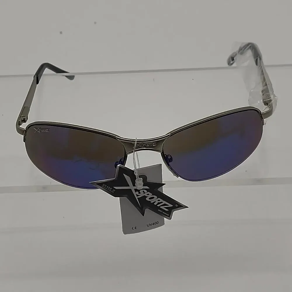 446 xsportz silver sunglasses with